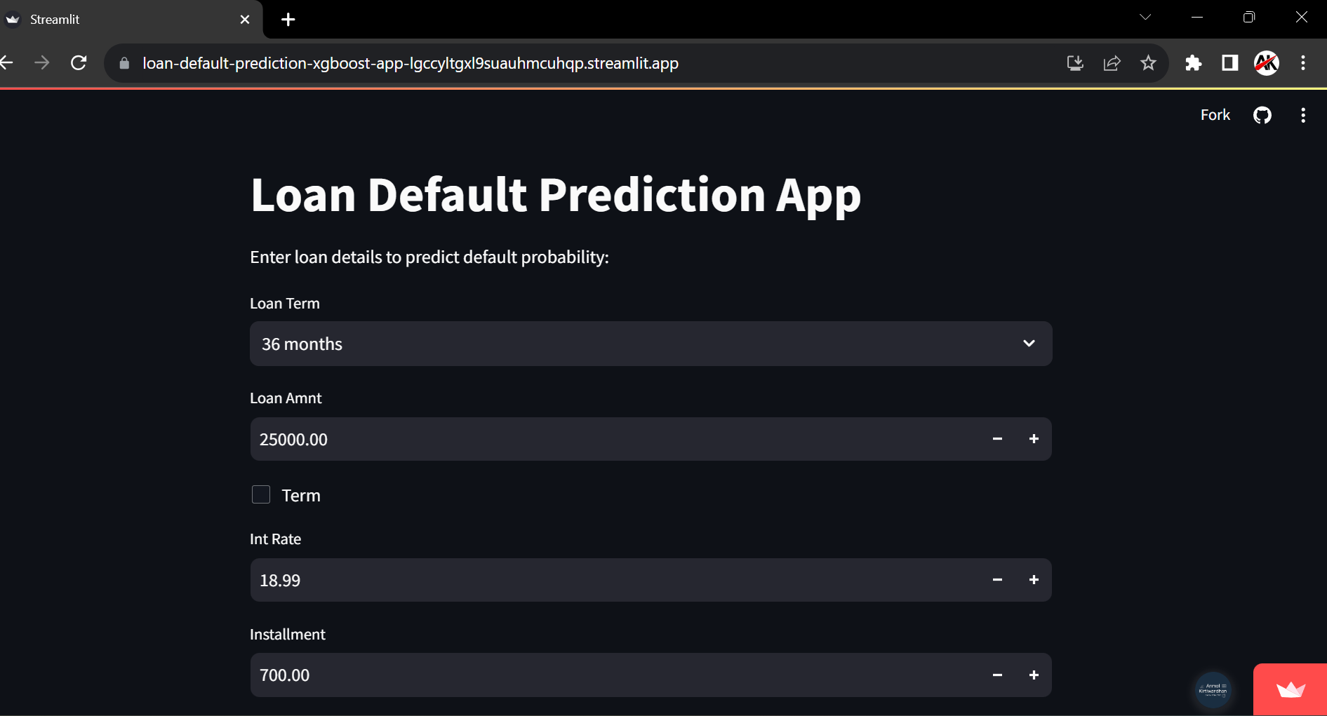 Loan Default App